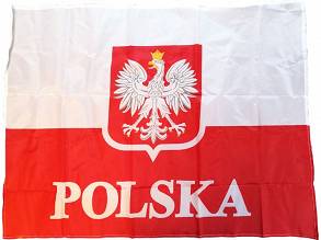 Flaga Polska 80x60 cm