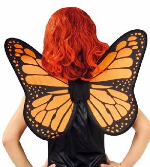 Skrzydła Motyla pomarańczowe 57x50 cm