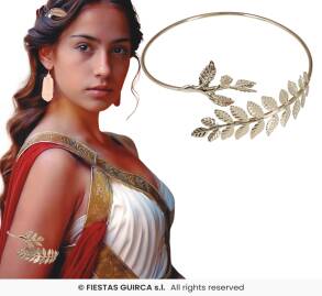 METALOWA BRANSOLETA WIENIEC LAUROWY STAROŻYTNOŚĆ