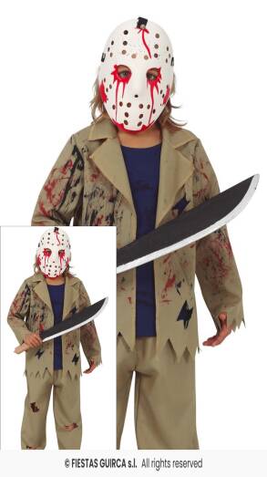 JASON  W MASCE Strój z Horroru 7-9 LAT
