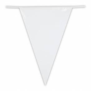 Girlanda Flagi biała 10m (mała)