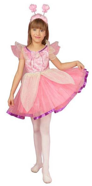 Strój Różówy Motylek / 146-152