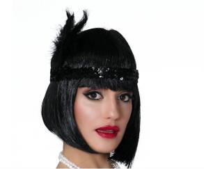 Opaska Lata 20-Te Czarna