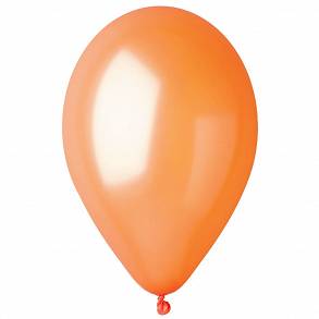 Balony 10'' Metalik pomarańczowe 100 szt.