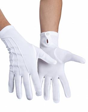 Rękawiczki Lata 20-te Lux Białe