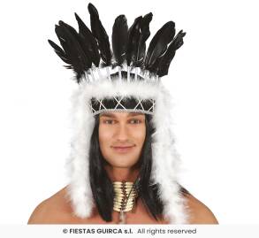 PIÓROPUSZ WODZA INDIAN INDIAŃSKI