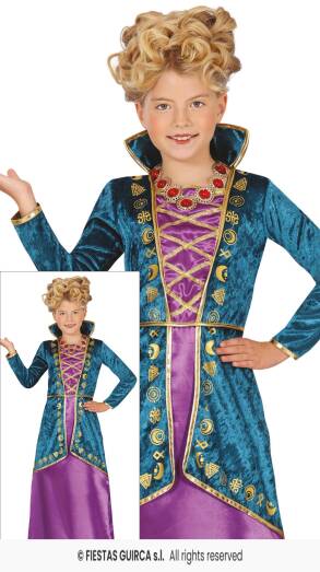 Strój Średniowieczna Czarowica Winifred 10-12 Lat