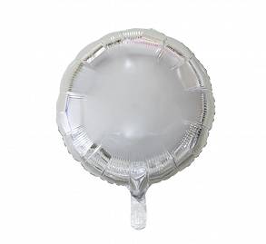 Balon Foliowy Okrągły srebrny Hel 18