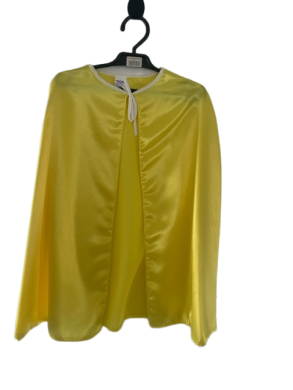 PELERYNA Z LAMÓWKĄ  ŻÓŁTA CYTRYNOWA 140 CM