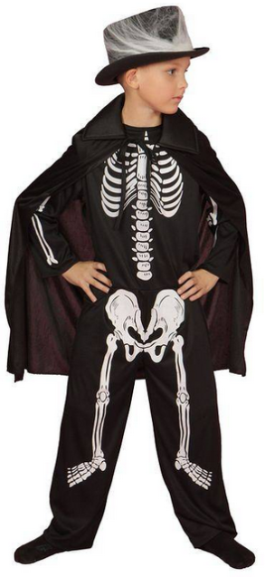 STRÓJ SZKIELET KOŚCIOTRUP ŚMIERĆ JASEŁKA 122-128 CM 