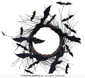 Gniazdo Nietoperzy 30 cm - Dekoracja Halloween 