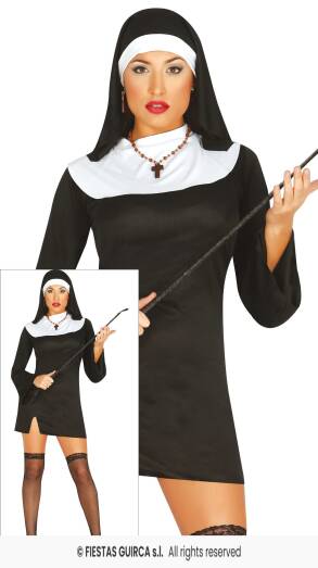 Strój Niegrzeczna Zakonnica Sexy - M