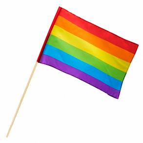 FLAGA NA PATYKU RAINBOW MULTIKOLOR LGBT 30x45cm