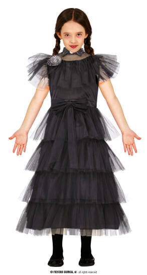 Balowa Sukienka Wednesday Addams Królowa Nocy 10-12 Lat 