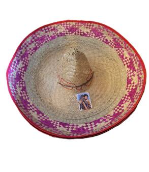 Sombrero Słomkowe Z Haftem ? 70Cm