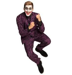 Strój Joker Szalony Klaun Złoczyńca- L