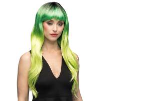 PERUKA  DŁUGA MYSTIC OMBRE ZIELONA