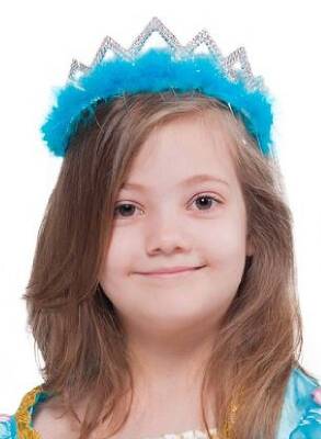 DIADEM Z NIEBIESKIM PUSZKIEM