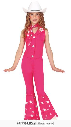 STRÓJ RÓŻOWA KOWBOJK BARBIE 10-12 LAT