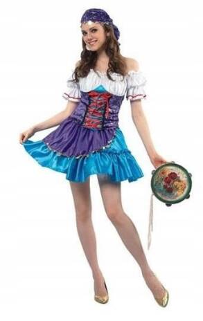 Strój Cyganka Esmeralda Wróżka - ONE SIZE 