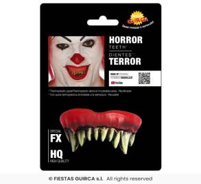 SZTUCZNE ZĘBY POTWÓR SZCZĘKA 