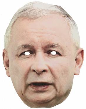 Maska papierowa Jarosław Kaczyński