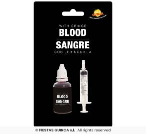 SZTUCZNA KREW ZE STRZYKAWKĄ 20 ML HALLOWEEN