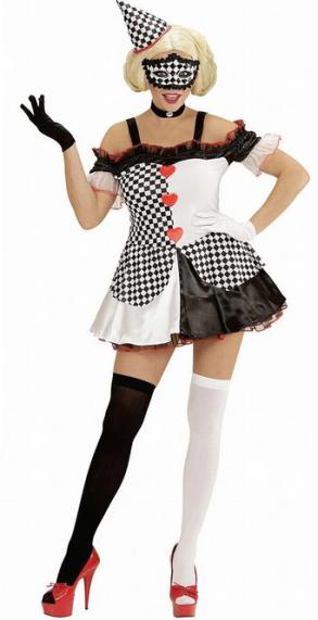 Strój Królowa Kier Madam Pierrot M 38/40