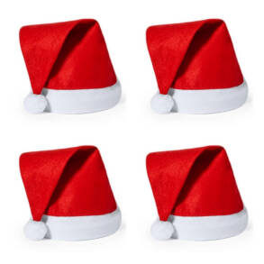 Czapki Mikołaja dla dzieci Zestaw 4 szt. 