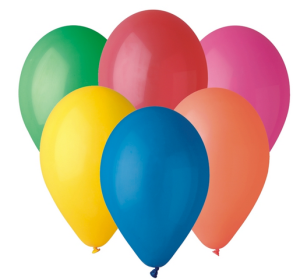 Balony Patelowe Różnokolorowe MIX 25 cm 100 szt,