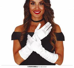 Rękawiczki Białe 40 CM