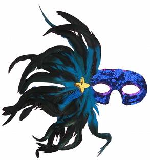 Maska z Piór Niebieska