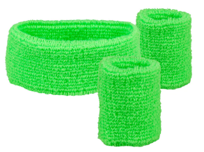 Zestaw frotek zielony neon