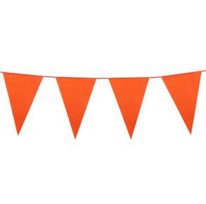 Girlanda Flagi pomarańczowa 10m (małe)