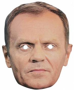 Maska papierowa Donald Tusk