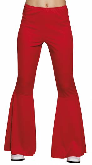 Spodnie Dzwony Czerwone - M