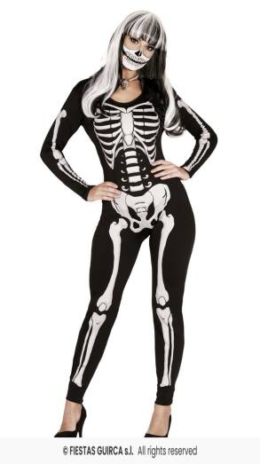 Strój Kombinezon Damski Szkielet -M