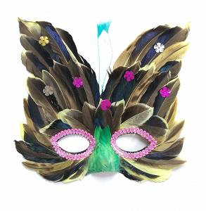 Maska z Piór B z zielonym nosem - Gatunek II