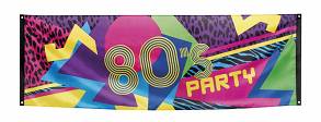 Banner Lata 80-te Party 74x220 cm