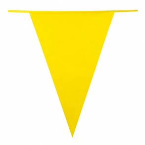 Girlanda Flagi żółta 10m (małe)