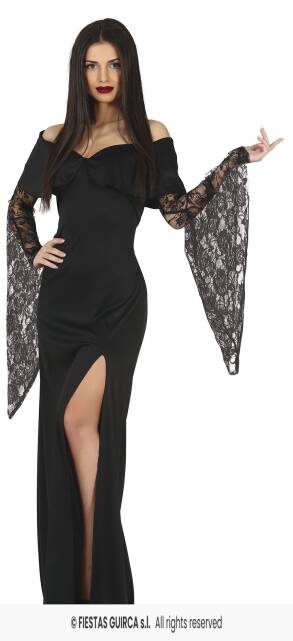 Strój Gotycka Matka Morticia Addams L