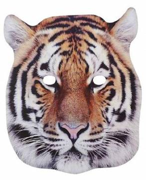 Maska papierowa Tygrys