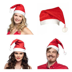 Czapka Mikołaja Zestaw Czapek Świątecznych 4 szt. 