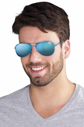 Okulary Lustrzane Niebieskie