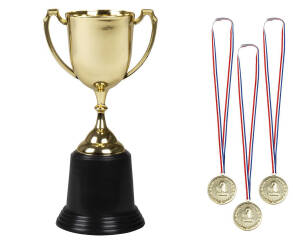 ZESTAW DLA ZWYCIĘZCY PUCHAR i MEDALE