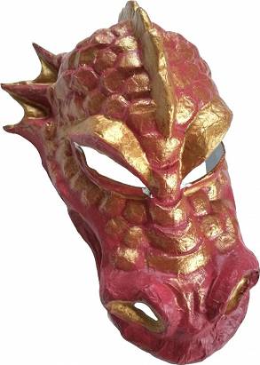Beautiful handmade chinese dragon mask