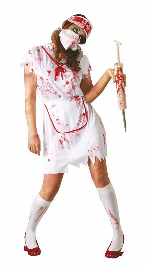 Pielęgniarka Zombie z krwią - L