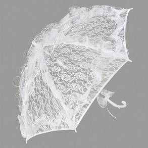 Parasolka Koronkowy Biały 85 cm