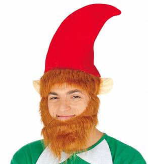 Czapka Elf z brodą i uszami