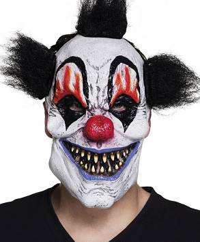 Maska lateksowa straszny klaun